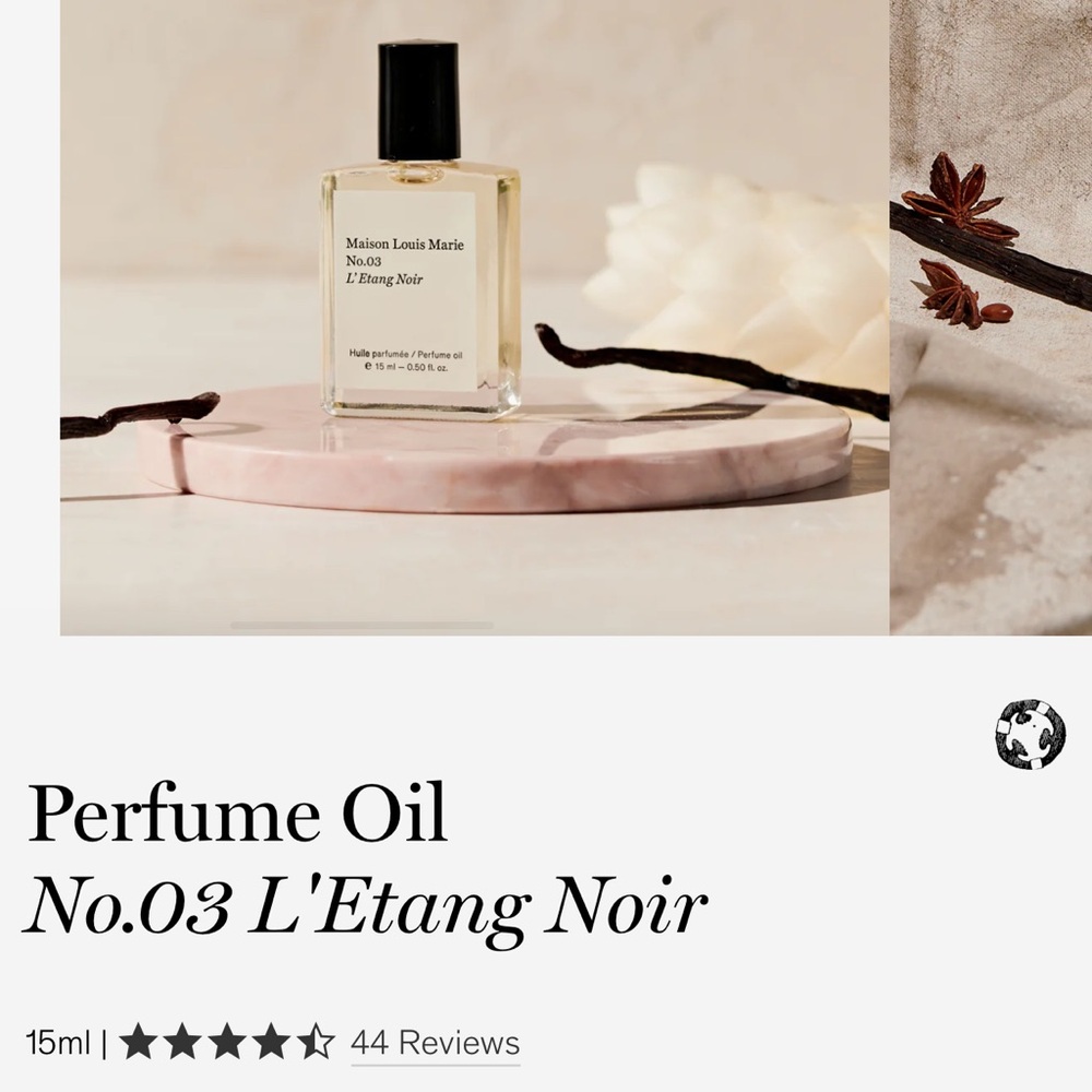 Maison Louis Marie No.03 L'Etang Noir Perfume Oil